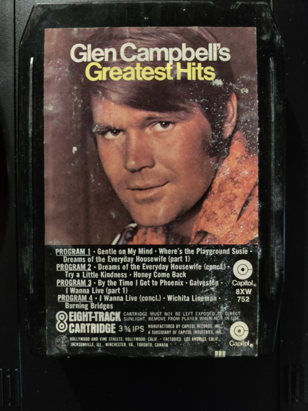 Glen Campbells Greatest Hits - 8 Track Tape Cartridge — photo 1