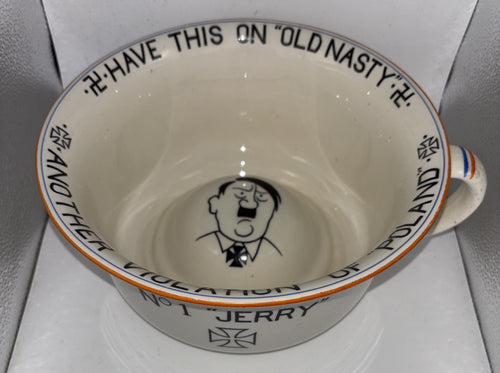 1939 Crown Devon 'No.1 "Jerry" Musical Chamber Pot WW2 Anti-Fascist