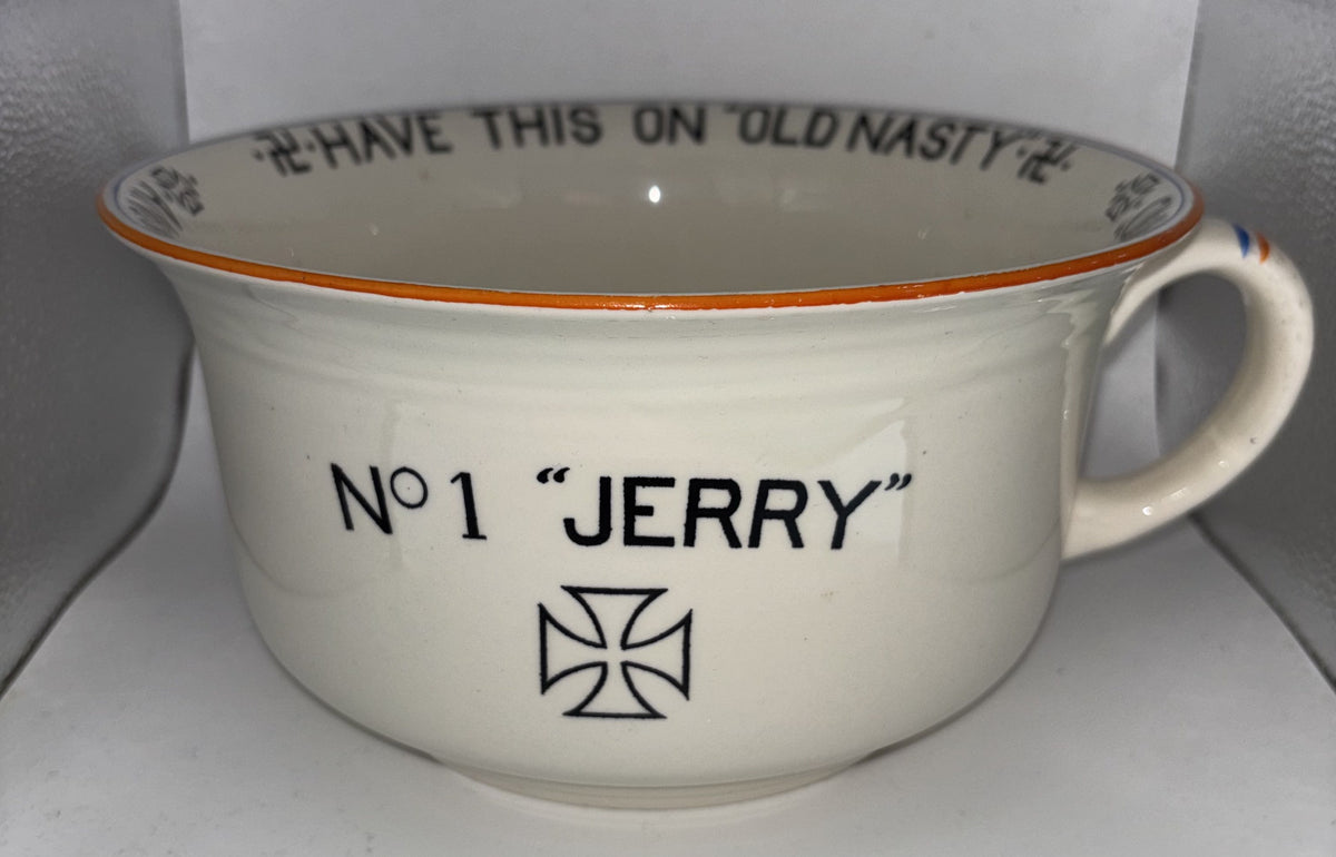 1939 Crown Devon 'No.1 "Jerry" Musical Chamber Pot WW2 Anti-Fascist