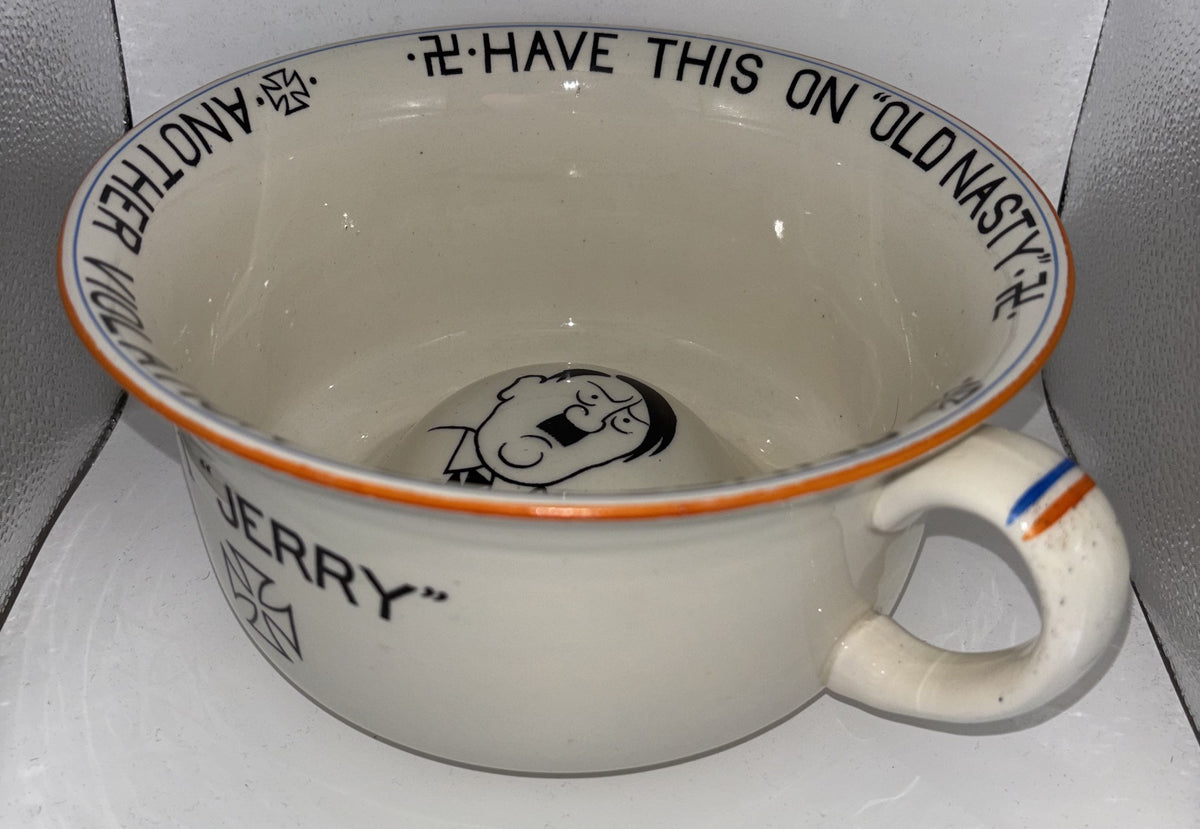 1939 Crown Devon 'No.1 "Jerry" Musical Chamber Pot WW2 Anti-Fascist